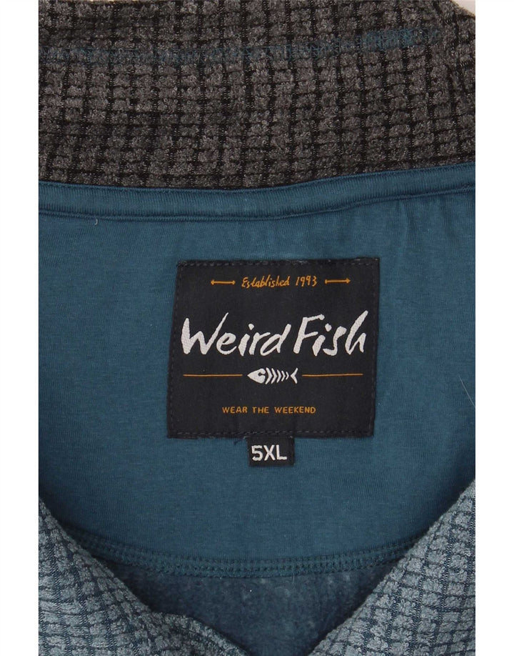 Weird Fish Ανδρικό Φούτερ με φερμουάρ Jumper 5XL Μπλε