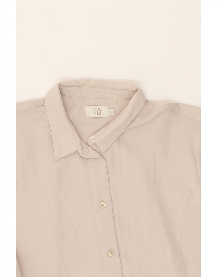 DACK'S Womens Shirt UK 14 Medium Beige Polyester Vintage Dack's and Second-Hand Dack's from Messina Hembry 