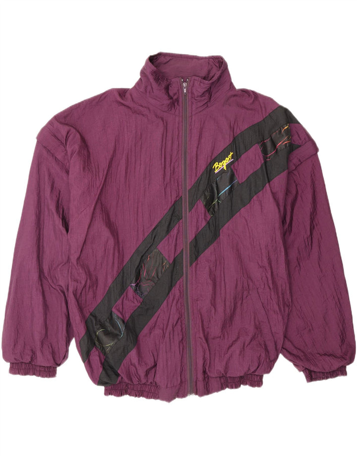 Ανδρική φόρμα Vintage Top Jacket 2XL Maroon Colourblock Nylon
