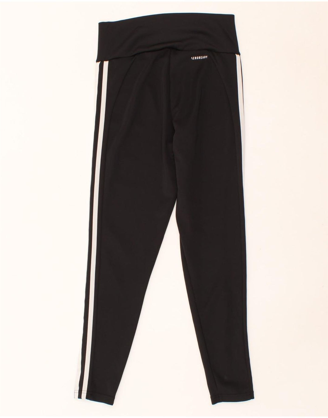 ADIDAS Womens Aeroready Leggings UK 8/10 Small Black Polyester Vintage Adidas and Second-Hand Adidas from Messina Hembry 
