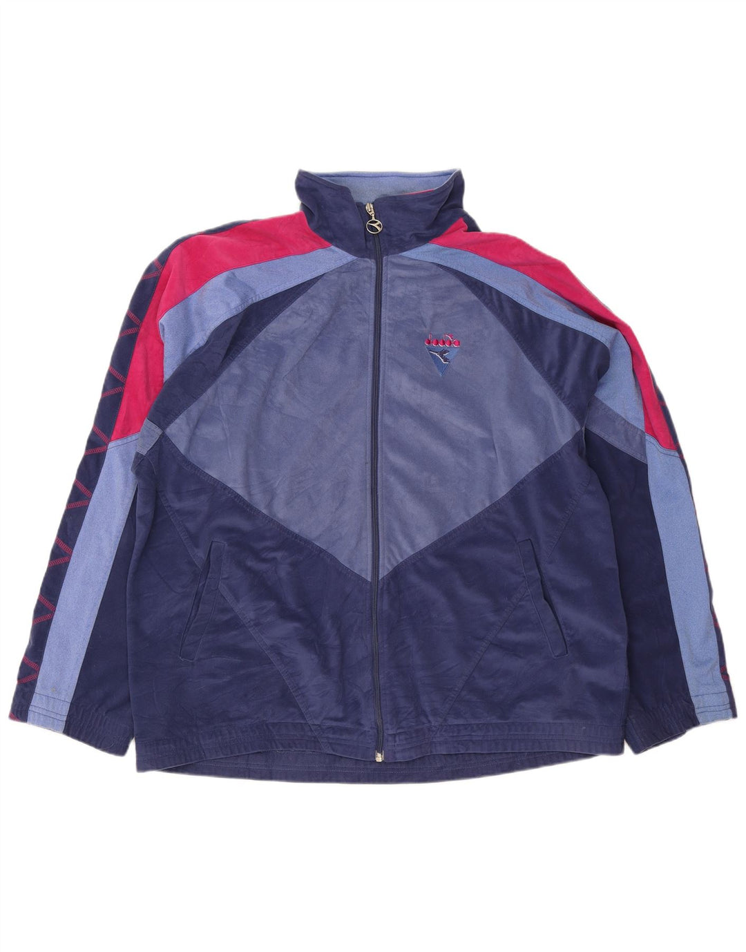 Ανδρική φόρμα Diadora UK 48 2XL Navy Blue Colorblock Πολυεστέρας