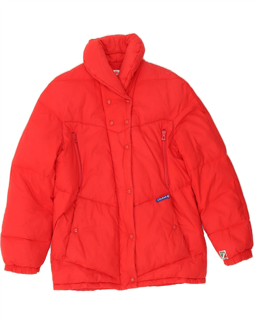 COLMAR Womens Padded Jacket IT 46 Large Red Vintage Colmar and Second-Hand Colmar from Messina Hembry 