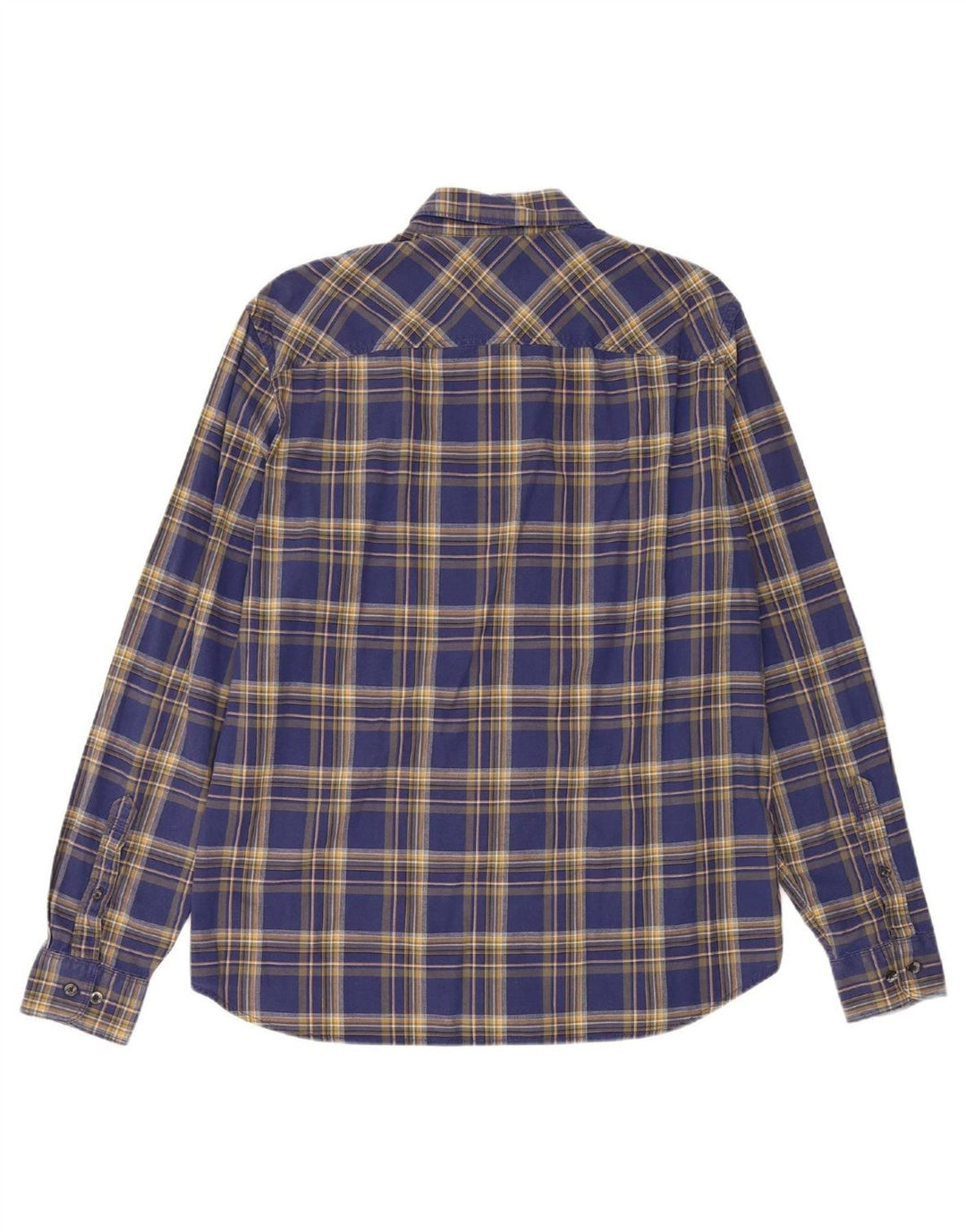 TIMBERLAND Mens Slim Fit Shirt Large Blue Check Vintage Timberland and Second-Hand Timberland from Messina Hembry 