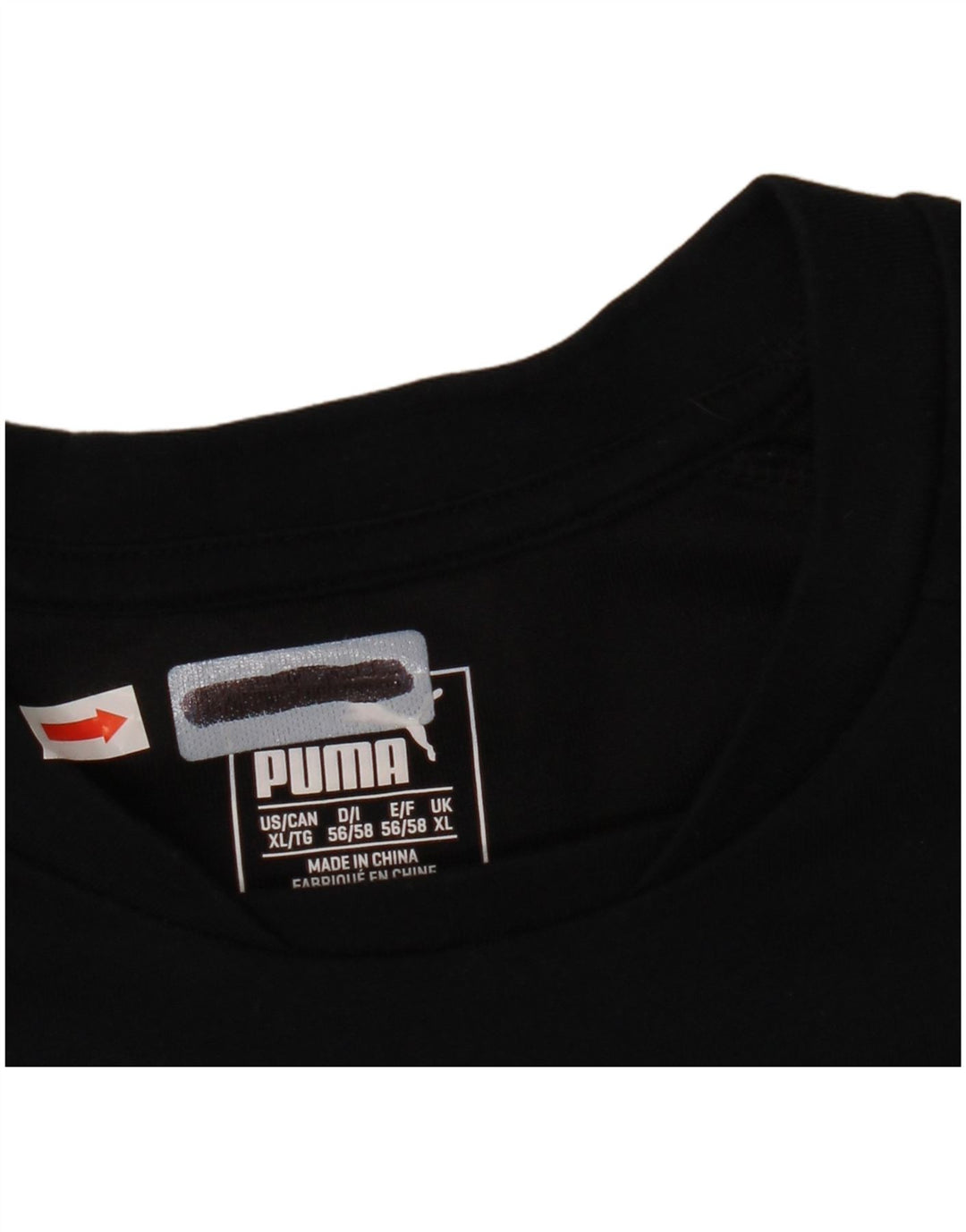 Puma Ανδρικό T-Shirt Top XL Μαύρο βαμβακερό