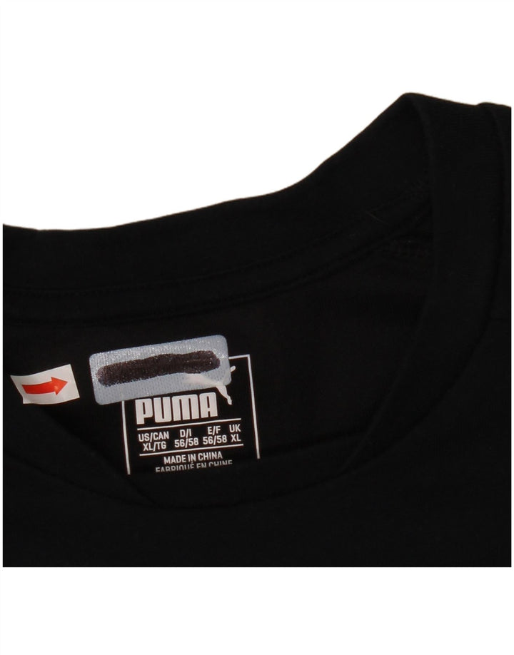 Puma Ανδρικό T-Shirt Top XL Μαύρο βαμβακερό