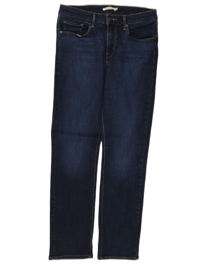 LEVI'S Γυναικείο Classic Straight Τζιν US 10 Large W30 L30 Navy Blue Cotton