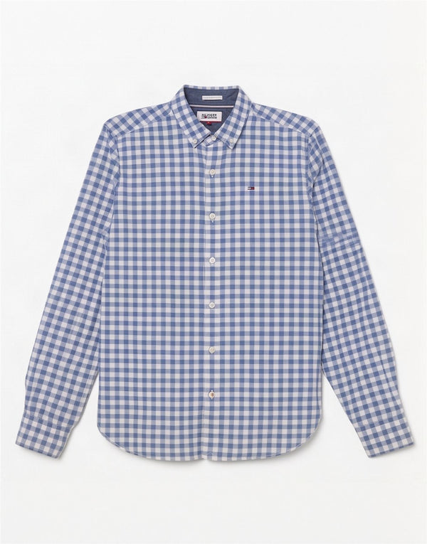Ανδρικό πουκάμισο Tommy Hilfiger Small Blue Gingham Cotton