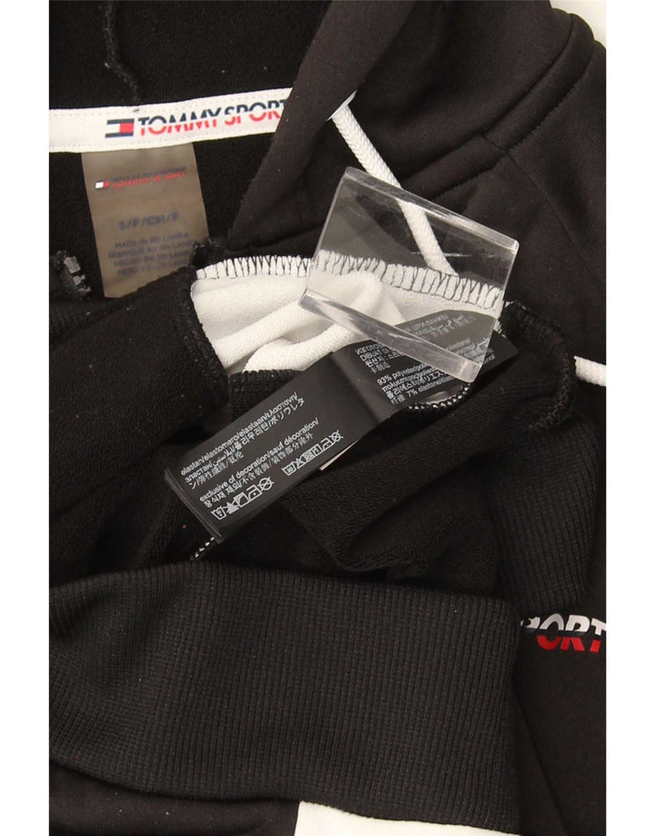 Ανδρικό πουλόβερ με κουκούλα με φερμουάρ Tommy Hilfiger Small Black Colourblock Polyester