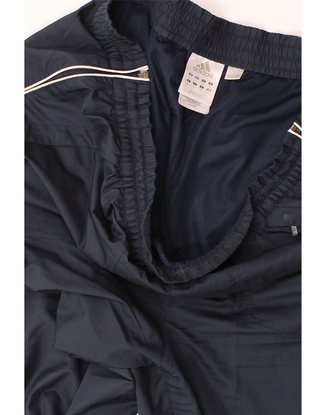 ADIDAS Mens Tracksuit Trousers XL Navy Blue Polyester Vintage Adidas and Second-Hand Adidas from Messina Hembry 
