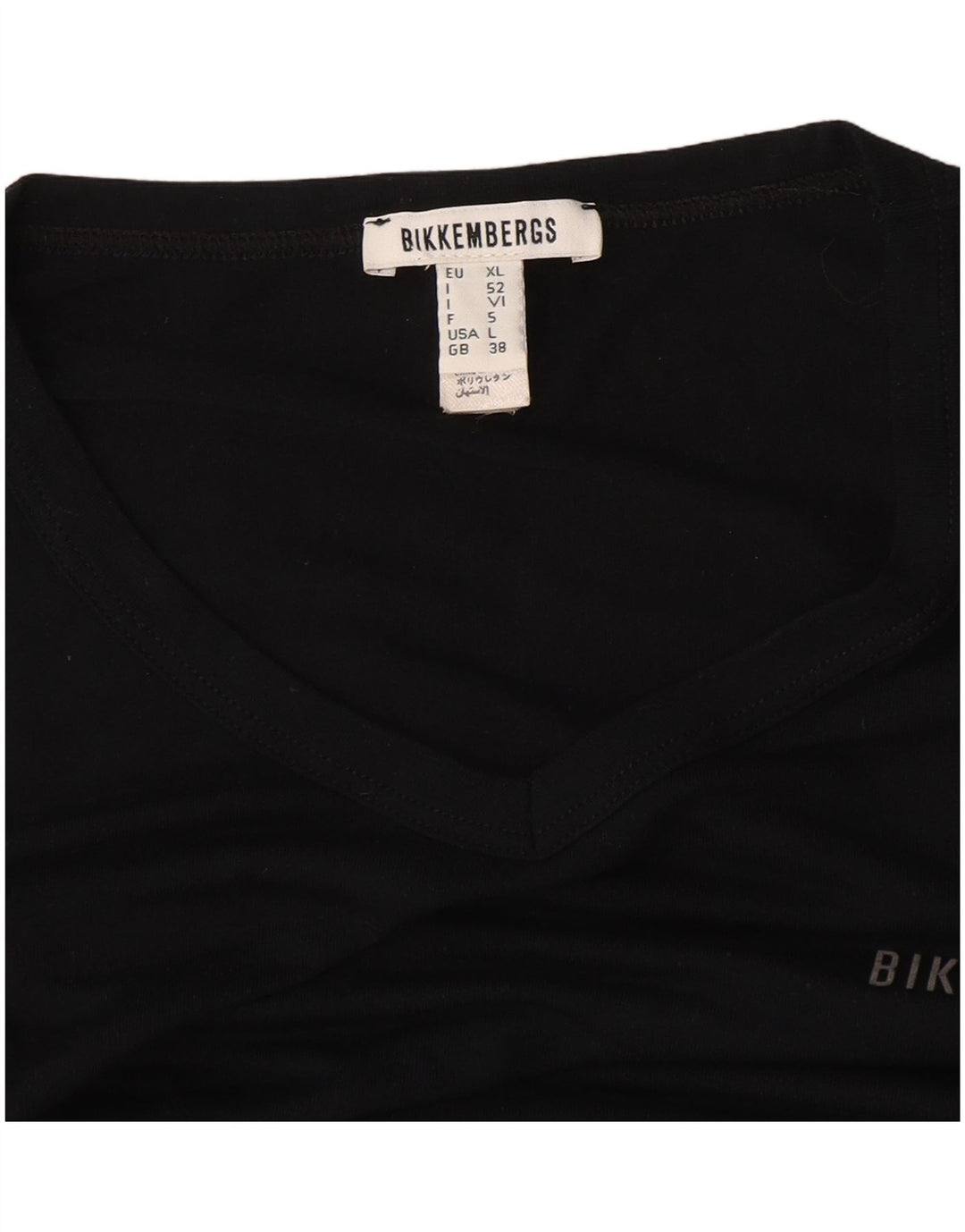 Ανδρικό T-Shirt Bikkembergs Top UK 38 Medium Black Modal