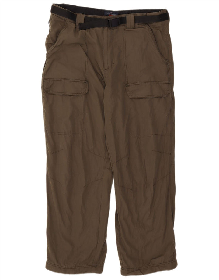 Marks & Spencer Ανδρικό Παντελόνι Μπλε Harbour Straight Cargo W36 L29 Khaki