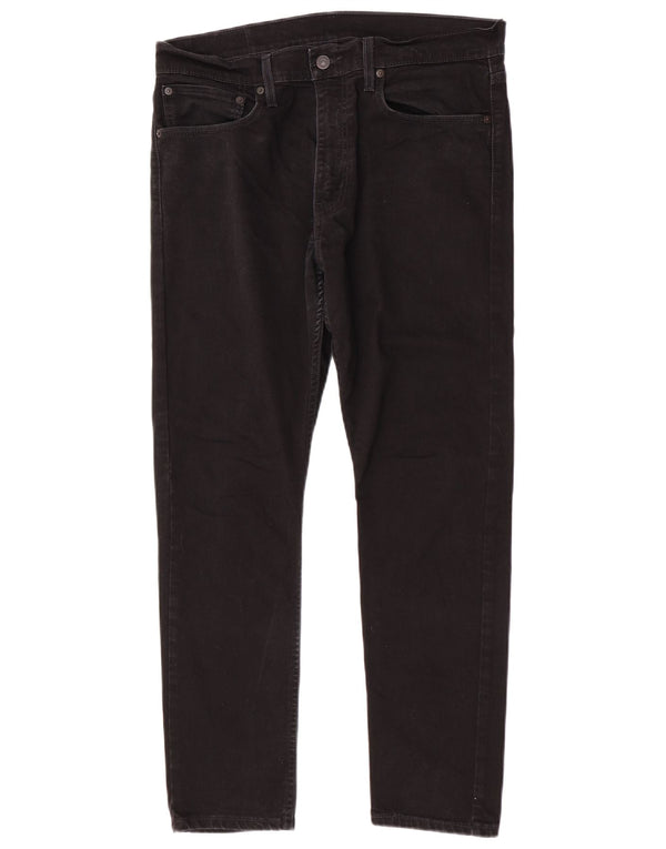 Levi's Mens 512 Slim Tapered Jeans W34 L30 Μαύρο βαμβακερό