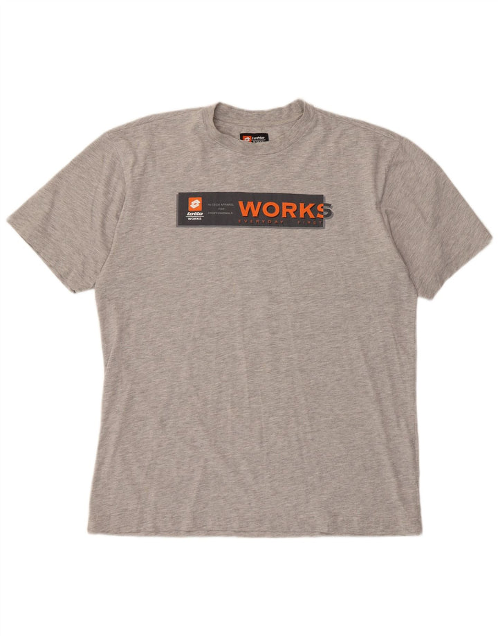 Ανδρικό γραφικό T-Shirt LOTTO Top XL Γκρι