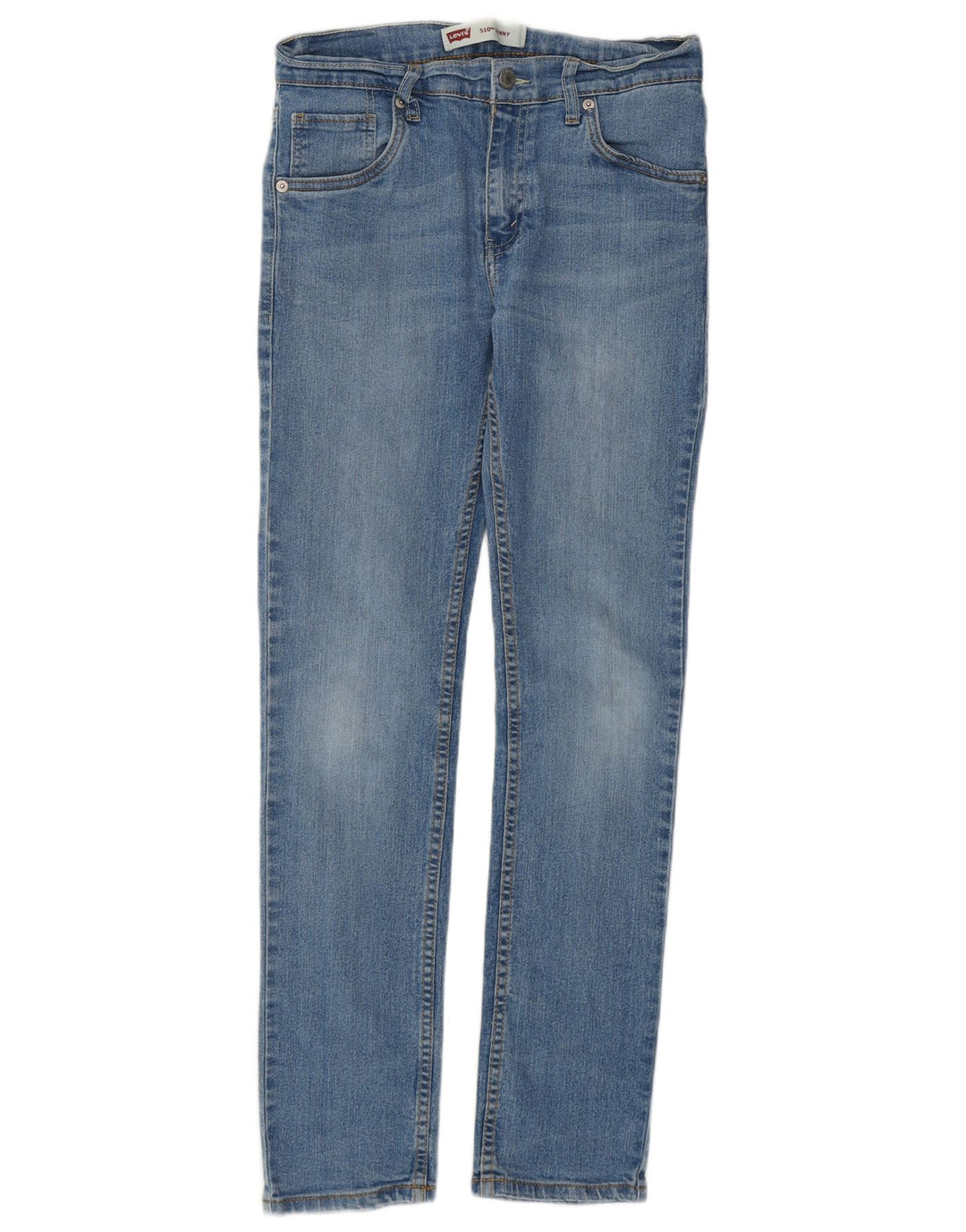 LEVI'S Girls 510 Skinny Jeans 15-16 ετών W28 L28 Μπλε βαμβακερό