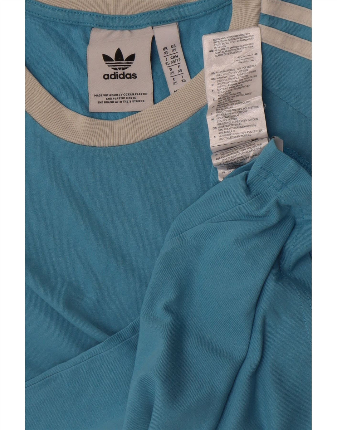 Ανδρικό T-Shirt Adidas Top XS Blue Polyester