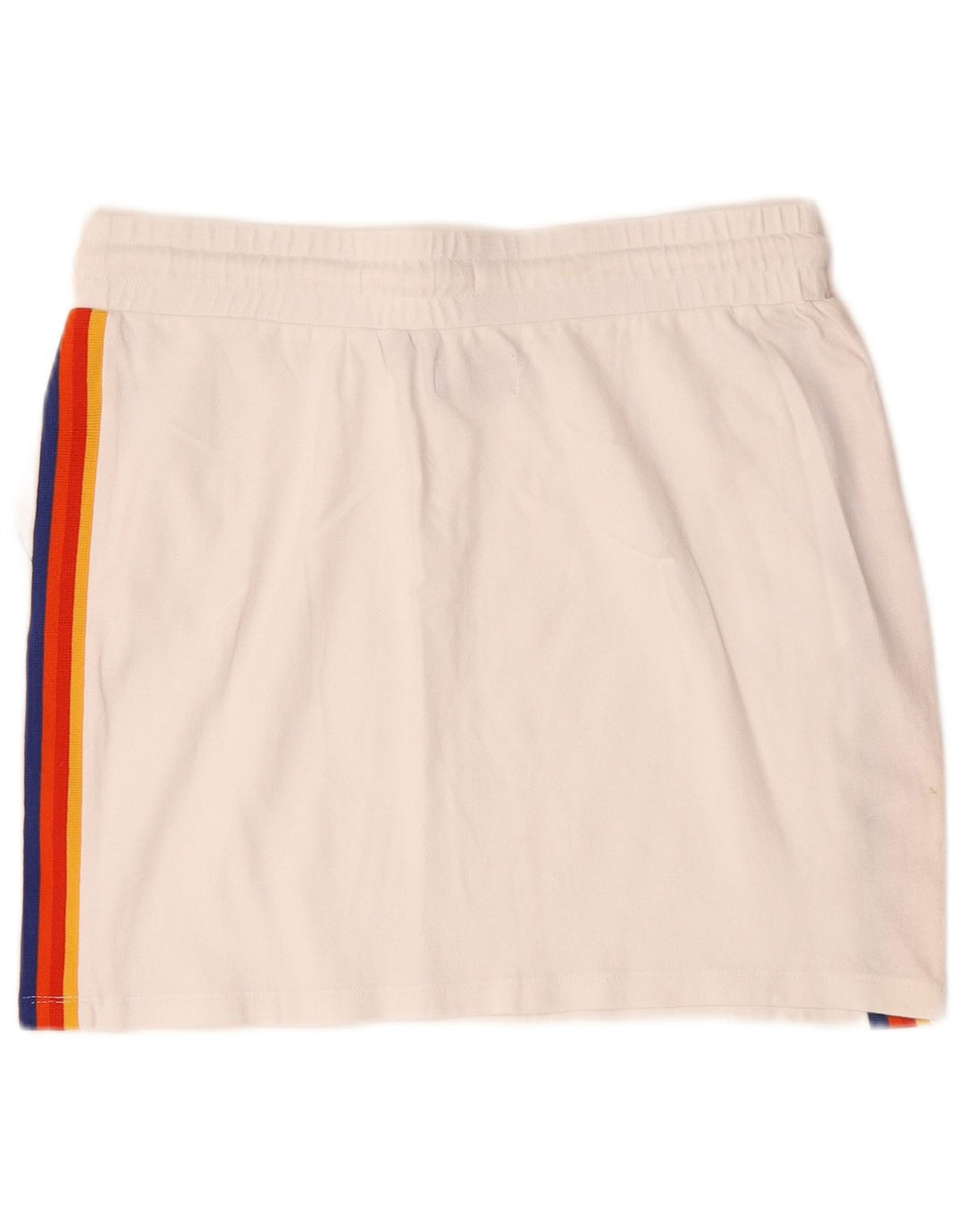 Superdry Γυναικεία Μίνι Φούστα UK 12 Medium W30 Λευκή ριγέ βαμβακερή