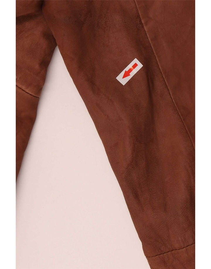 G-Star Ανδρικό Suede Biker Jacket UK 40 Large Brown Δερμάτινο