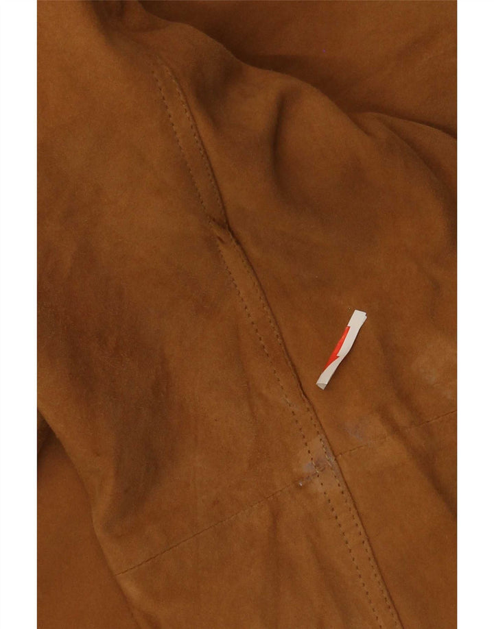 Vintage Γυναικείο Suede Jacket IT 46 Large Beige Leather
