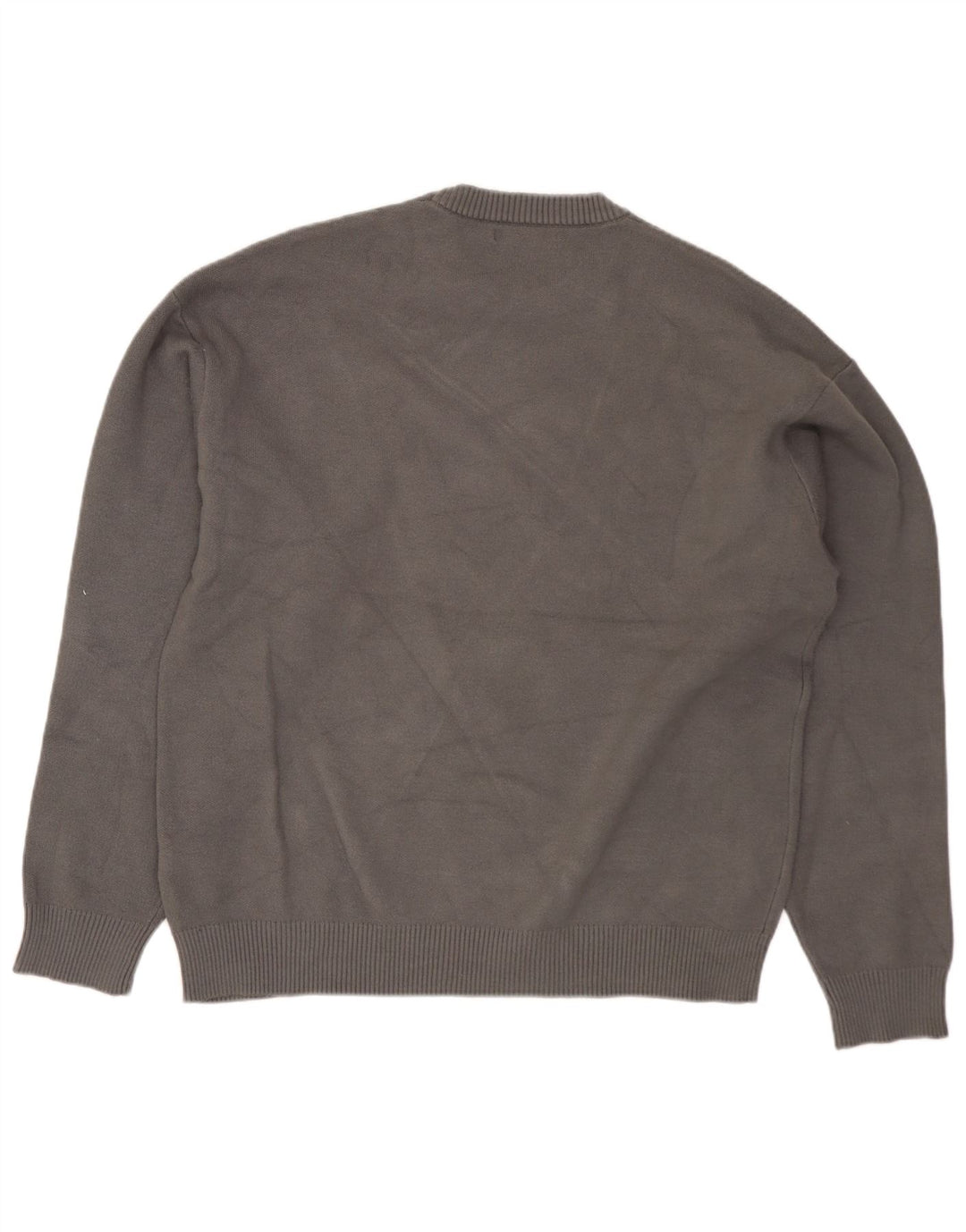 Ανδρικό πουλόβερ Zara Crew Neck Jumper Μικρό γκρι βισκόζη