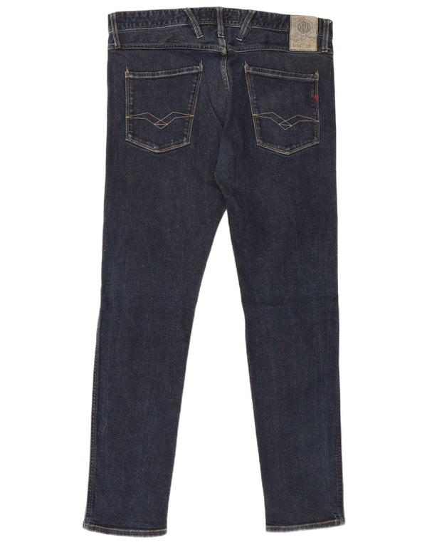 REPLAY Ανδρικό Slim Jeans W32 L32 Navy Blue Cotton