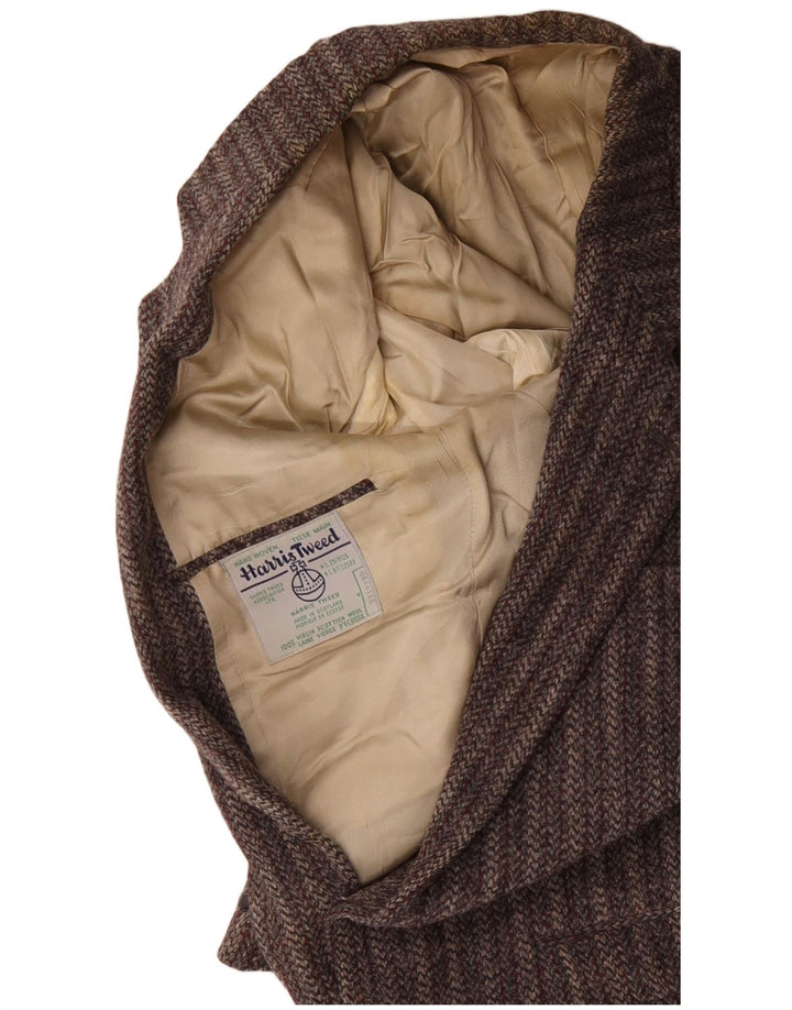 Ανδρικό σακάκι HARRIS TWEED 2 κουμπιά σακάκι UK 38 μεσαίο γκρι ριγέ