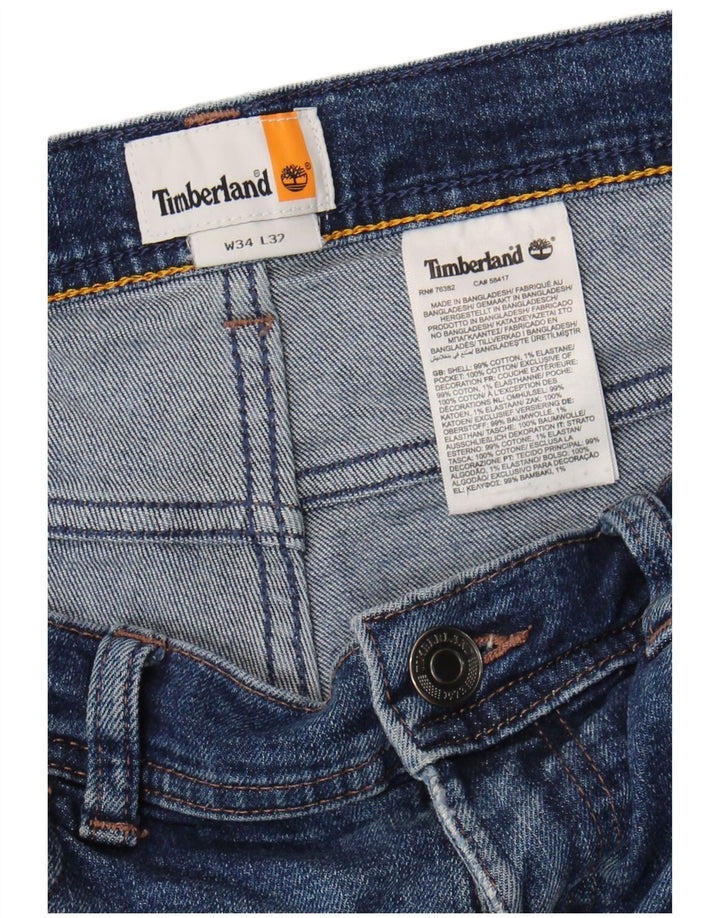 Ανδρικό τζιν Timberland ίσιο W34 L32 Μπλε βαμβακερό