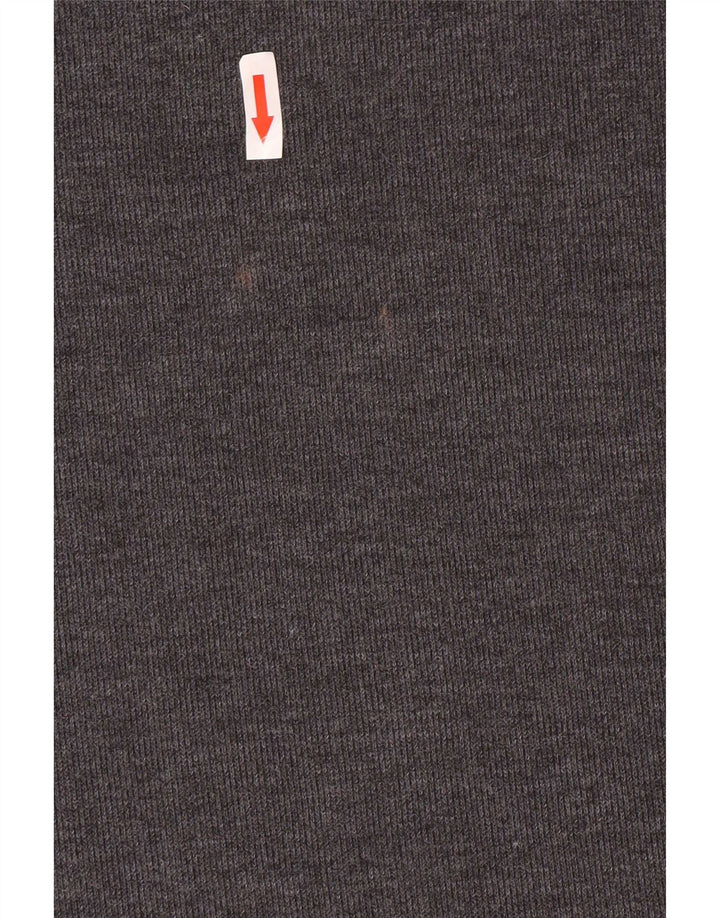 Zara Γυναικείο T-Shirt Top UK 12 μεσαίο γκρι βαμβακερό