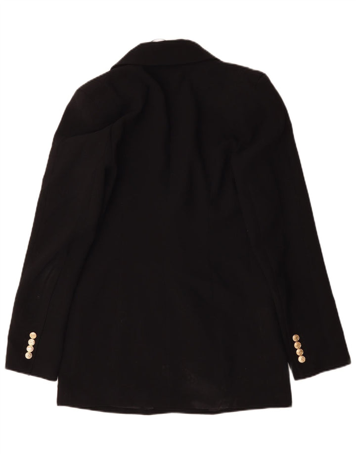 Zara Γυναικείο Μπουφάν Blazer με διπλό στήθος UK 6 XS μαύρο πολυεστέρα
