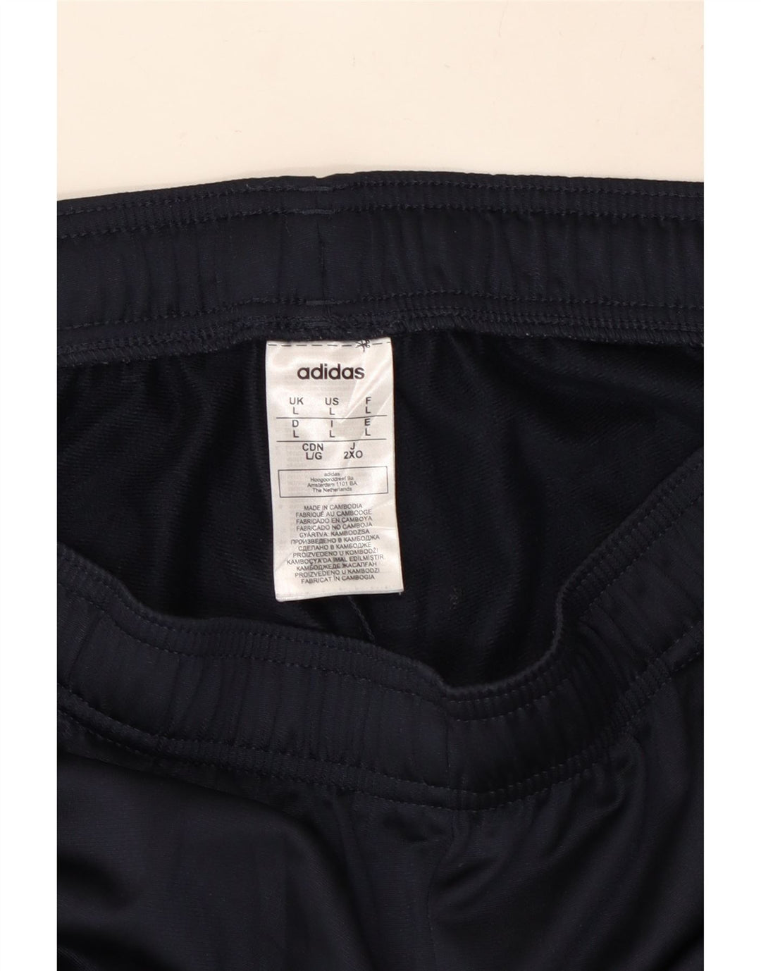 Ανδρική φόρμα ADIDAS Παντελόνι Joggers Large Navy Blue Polyester