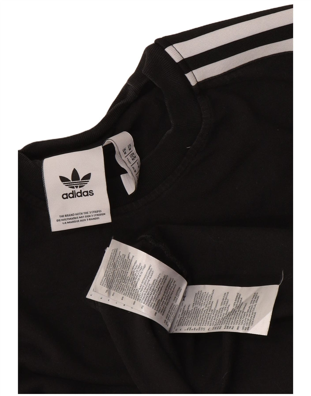 Ανδρικό T-Shirt Adidas Τοπ μεσαίο μαύρο βαμβακερό