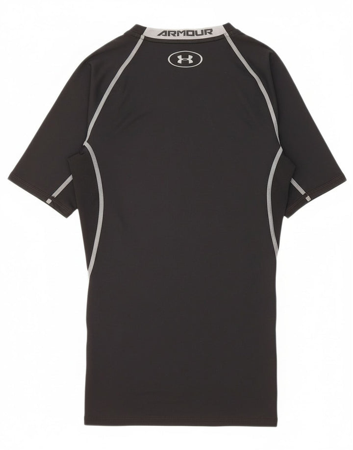 Under Armour Γυναικείο γραφικό T-Shirt Top UK 8 Small Black Polyester