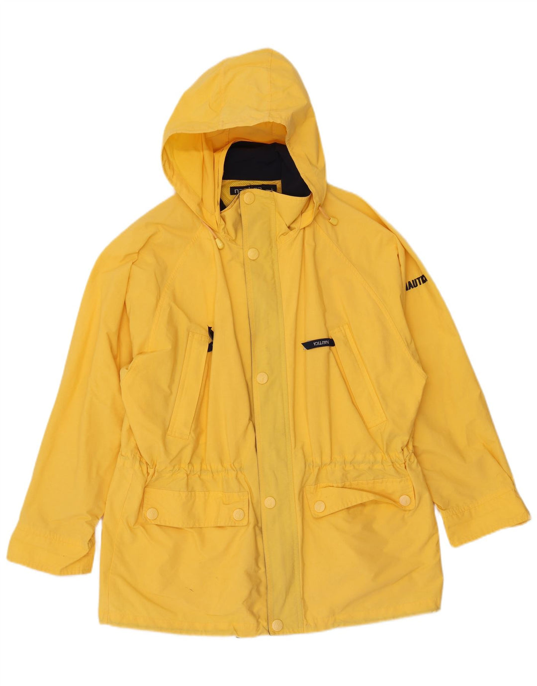 Nautica Ανδρικό μπουφάν βροχής με κουκούλα UK 40 Large Yellow Polyamide