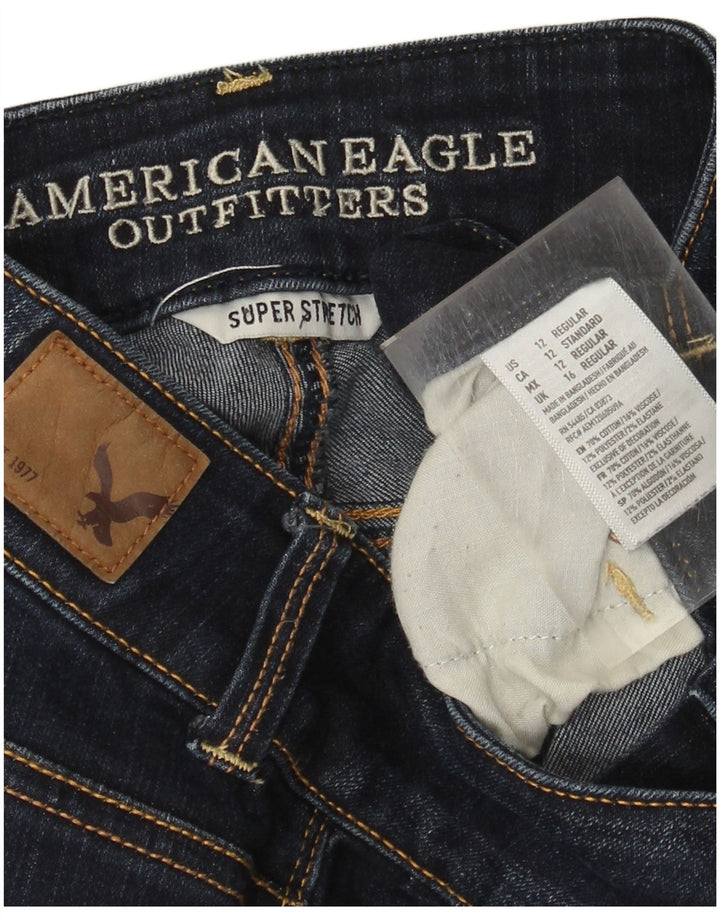 American Eagle Γυναικεία κανονική μπότα τζιν UK 16 Large W34 L26 Navy Blue