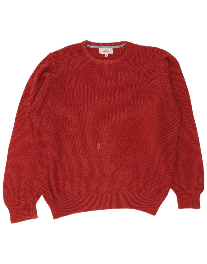 Ανδρικό πουλόβερ Marks & Spencer Tailored Fit Crew Neck Jumper Medium Burgundy