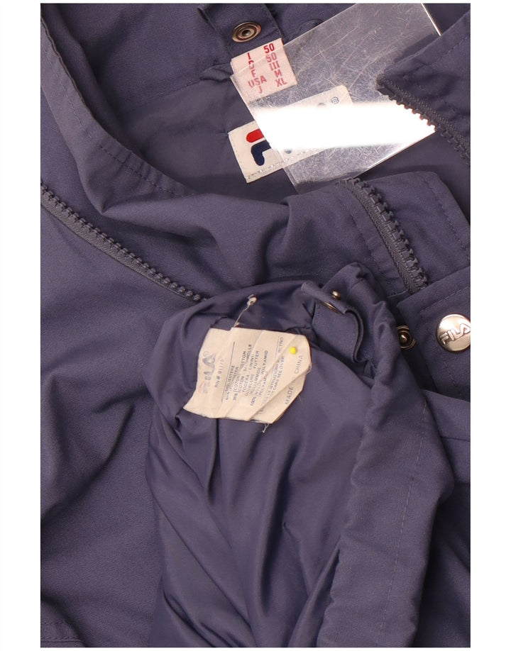 Fila Ανδρικό μπουφάν βροχής IT 50 Large Navy Blue Polyester