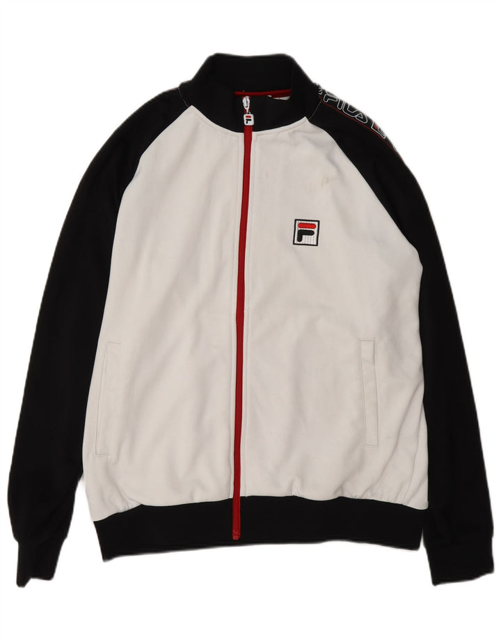 Ανδρική φόρμα γραφικής φόρμας Fila Top Jacket Small White Colourblock Polyester