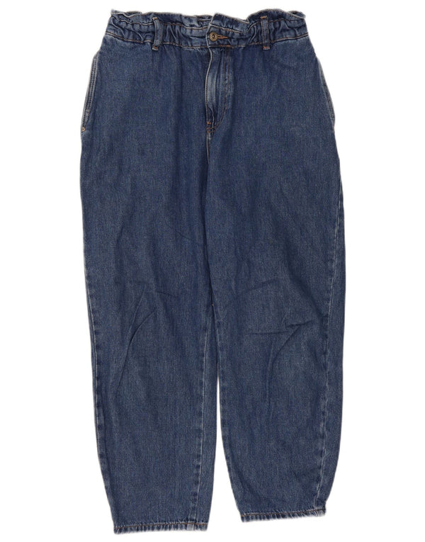 Zara Γυναικείο τζιν με κωνικό ψηλόμεσο τζιν EU 40 Medium W30 L25 Μπλε βαμβακερό