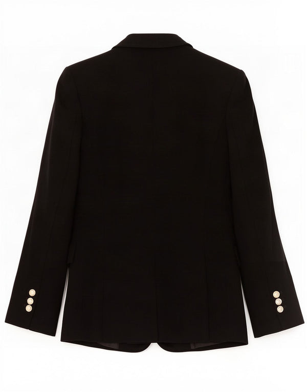 Zara Γυναικείο μπουφάν blazer UK 6 XS μαύρο πολυεστέρα