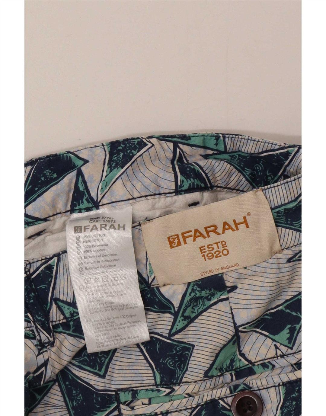 Farah Ανδρικό σορτς Chino W32 Μεσαίο Πολύχρωμο Γεωμετρικό Βαμβάκι