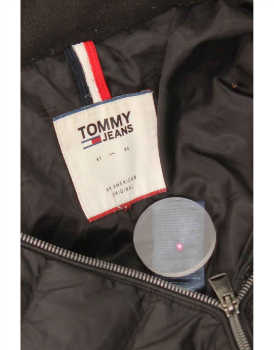 Tommy Hilfiger Γυναικείο μπουφάν με επένδυση UK 14 Μεσαίου Μαύρου Πολυεστέρα