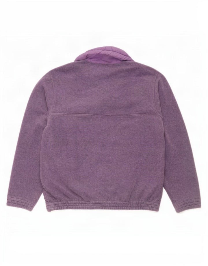Astrolabio Ανδρικό κουμπιά λαιμό Fleece Jumper Μεσαίο Μωβ