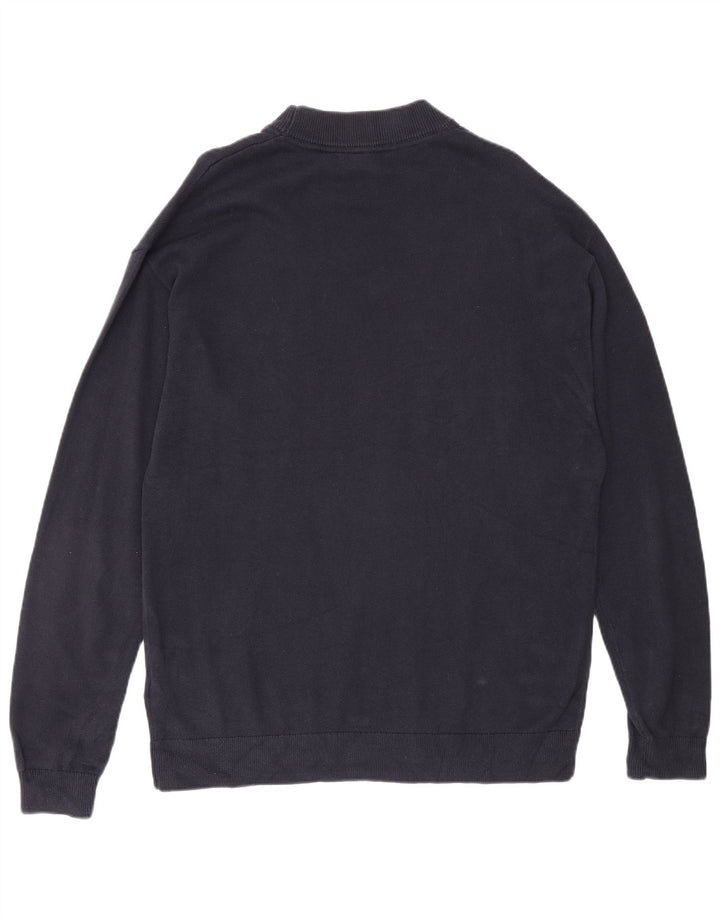 Calvin Klein Jeans Ανδρικό πουλόβερ με λαιμόκοψη μικρό ναυτικό