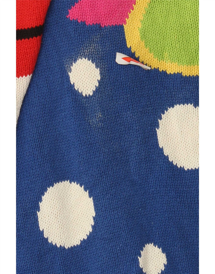 Basic γυναικείο πουλόβερ Longline Boat Neck Jumper UK 14 Medium πολύχρωμο