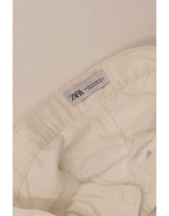 Zara Γυναικείο Wide Leg Jeans EU 40 Medium W30 L32 White