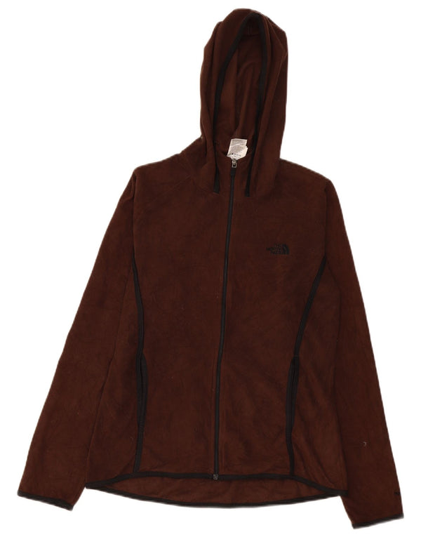 The North Face γυναικείο φλις μπουφάν με κουκούλα UK 12 μεσαίο καφέ πολυεστέρας
