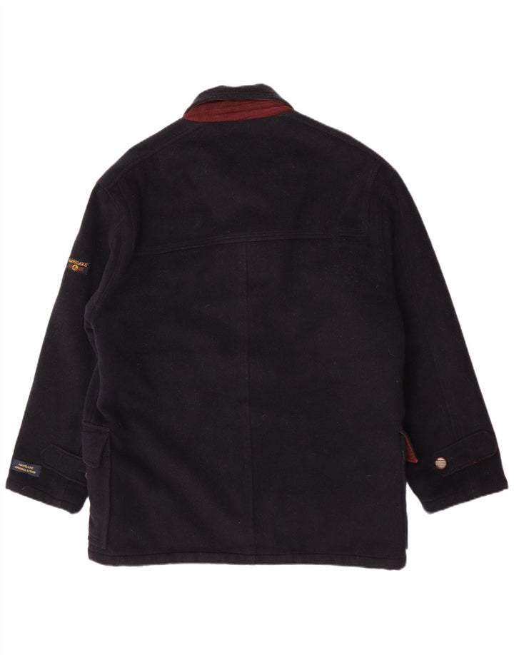 Ανδρικό πανωφόρι Navigare UK 40 Large Navy Blue Wool