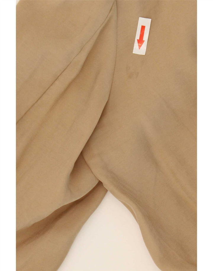 Zara Γυναικείο Open Waterfall Jacket UK 14 Medium Beige Modal