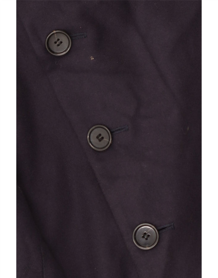 Γαλλική Connection Ανδρική καμπαρντίνα UK 38 Medium Navy Blue Virgin Wool