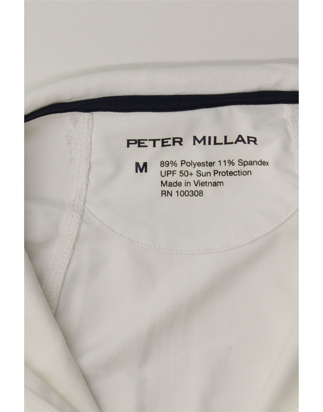 Peter Millar Γυναικεία φόρμα πουλόβερ με φερμουάρ στο επάνω μέρος, μεσαίο λευκό πολυεστέρας