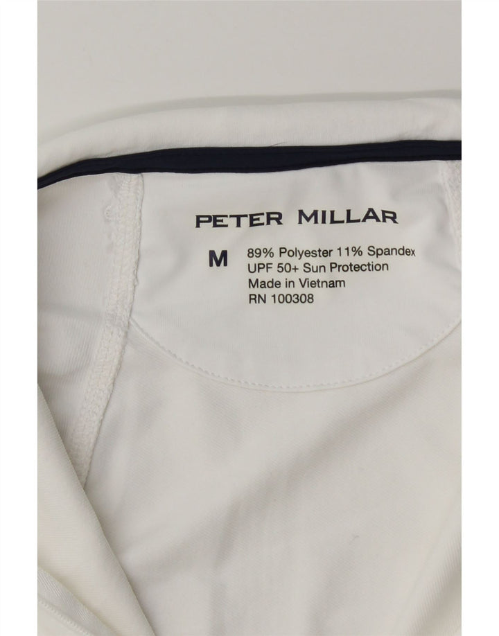Peter Millar Γυναικεία φόρμα πουλόβερ με φερμουάρ στο επάνω μέρος, μεσαίο λευκό πολυεστέρας
